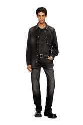 Men's Long-sleeve denim shirt Black