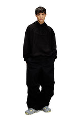 Men's Hoodie with embossed Oval D Black