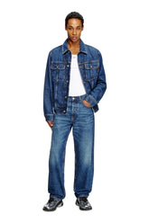 Men's Regular-fit trucker jacket Blue