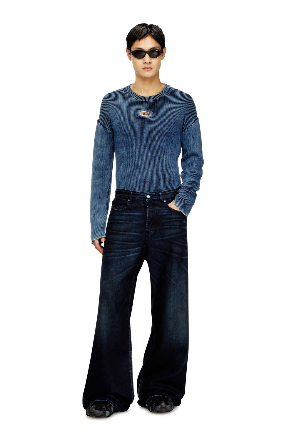 Men's Relaxed Jeans Dark Blue D-Rise