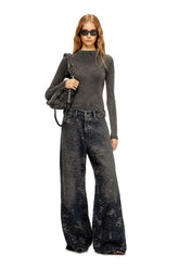 Women's Relaxed Jeans Black/Dark grey 1996 D-Sire