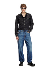 Men's Overshirt in Tencel denim Black