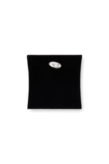 Women's Tube top with logo plaque Black