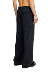 Men's Drawstring pants in faded twill Black