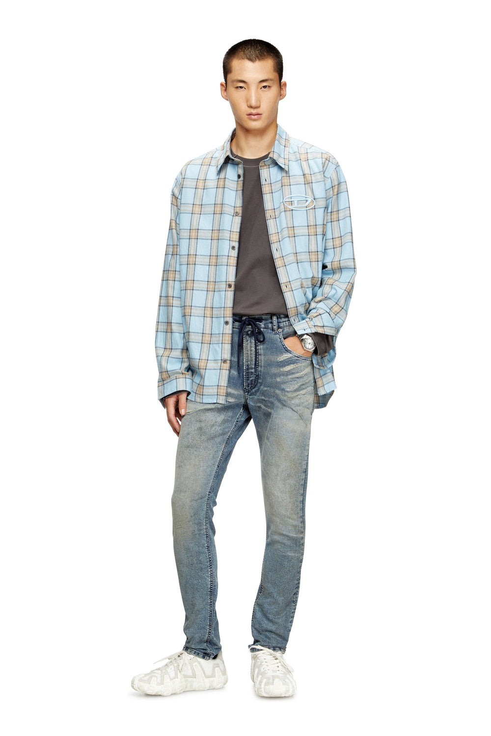 Men's Regular Jeans Medium blue 2032 D-Krooley Joggjeans®