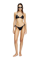 Women's Bikini top with cut-off Diesel logo Black