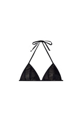 Women's Bikini top with cut-off Diesel logo Black