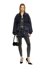 Women's Mini skirt in batavia-weave denim Black