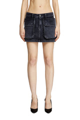 Women's Mini skirt in batavia-weave denim Black