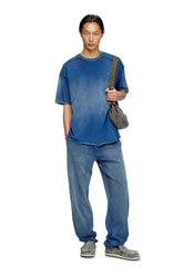 Men's Faded T-shirt with micro logo Blue