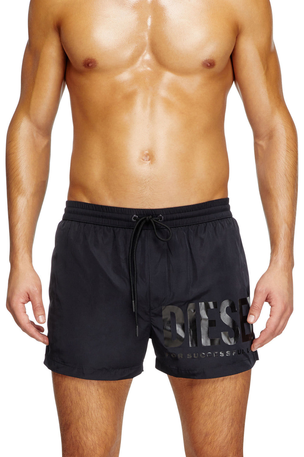 Men's Swim shorts with logo print Black