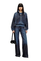 Women's High-neck JoggJeans jacket Blue
