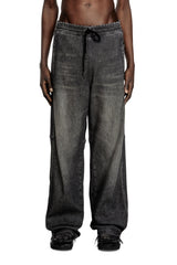 Women's Relaxed Jeans Black/Dark grey D-Martyans Track Denim