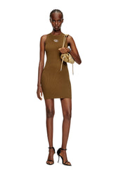 Women's Ribbed knit sleeveless dress Black