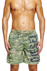 Men's Board shorts in camo ripstop Green