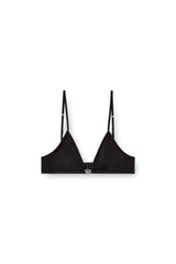 Women's Microfibre bralette with Oval D detail Black