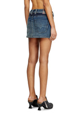 Women's Mini skirt in Rehab denim Blue