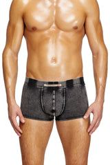 Men's Denim-effect boxer briefs Black