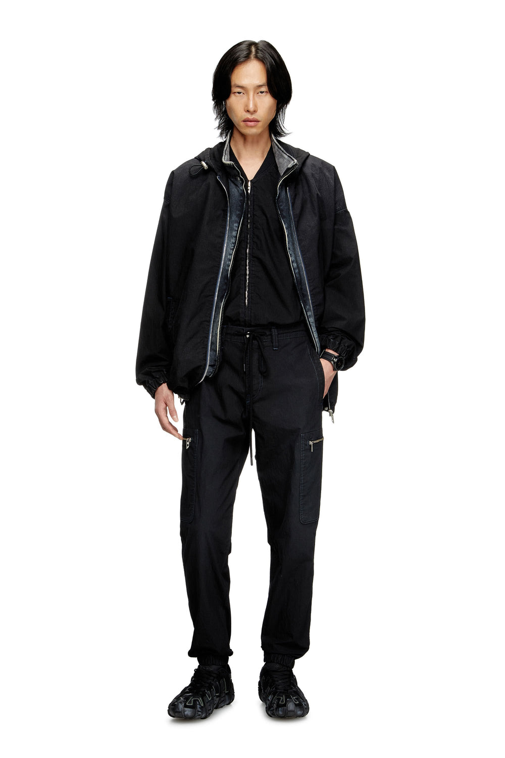 Women's Slim Jeans Black/Dark grey D-Lab JoggJeans®