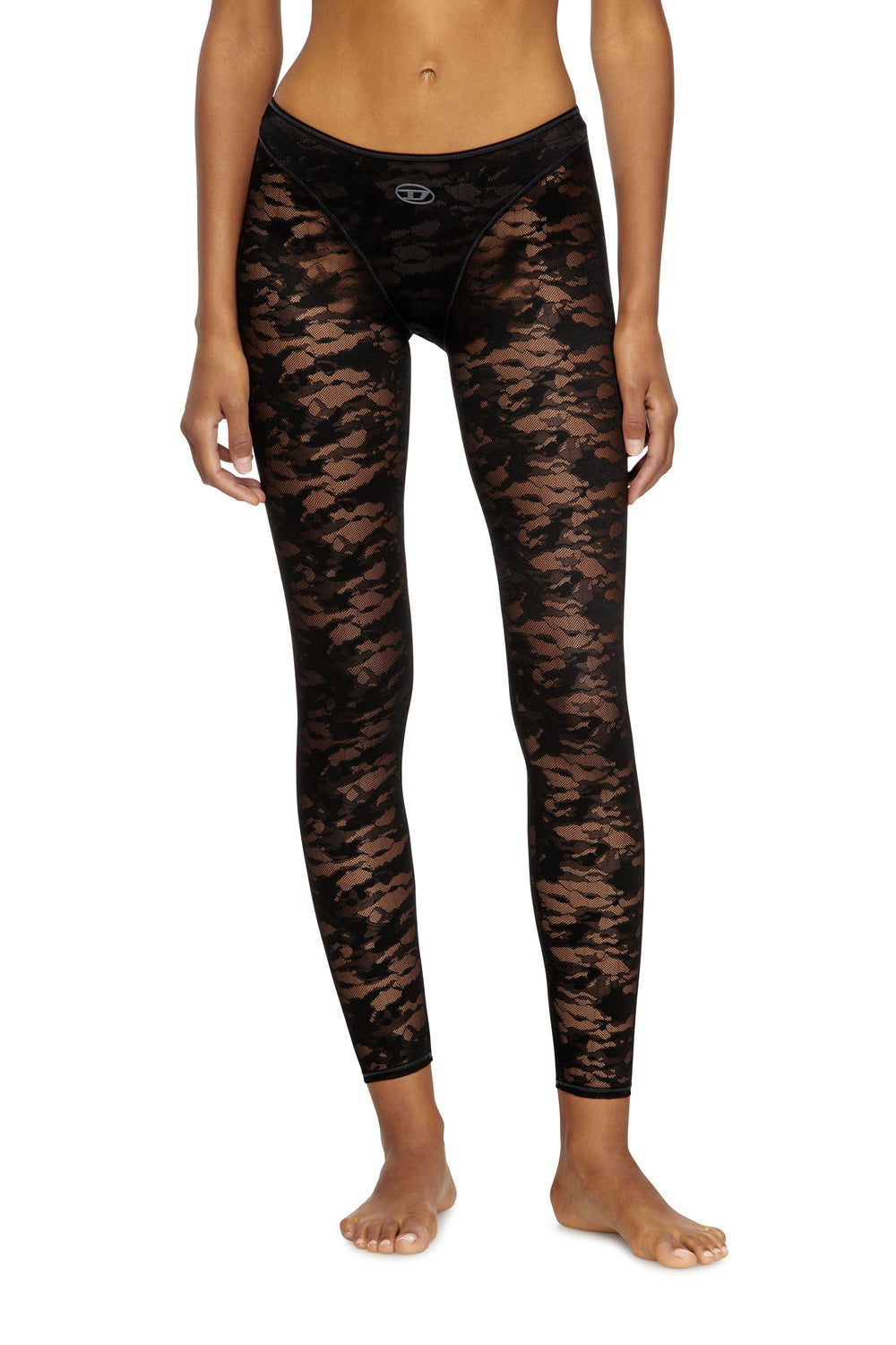 Women's Camo lace leggings Black