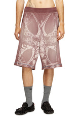 Men's Waffle shorts with medieval print Violet