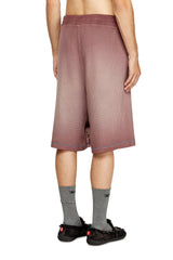 Men's Waffle shorts with medieval print Violet