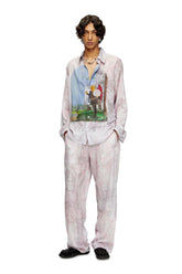 Women's Shirt with medieval print Pink