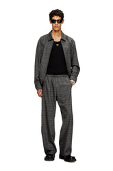Men's Wool pants with a drawstring waist Multicolor