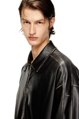 Women's Jacket in treated technical fabric Black