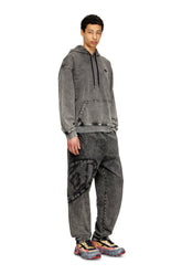 Men's Organic cotton sweatpants with Oval D patch Grey