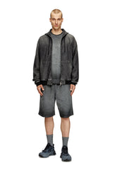 Men's Sweat shorts with phoenix devoré Grey