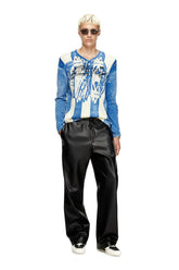 Women's Inside-print striped jumper Multicolor