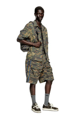 Men's Shirt with mixed camo prints Green