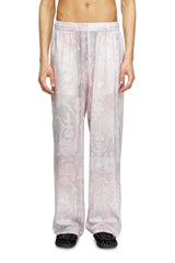 Women's Track pants with medieval print Pink