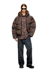 Men's Lyocell shirt with all-over print Multicolor