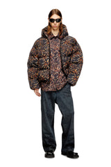 Men's Lyocell shirt with all-over print Multicolor