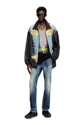 Women's Tech-jersey jacket with lyrics print Black