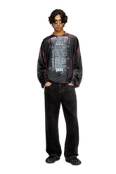 Women's Long-sleeve tech-jersey T-shirt with lyrics print Multicolor