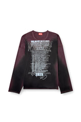 Women's Long-sleeve tech-jersey T-shirt with lyrics print Multicolor