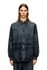 Men's Cotton-blend shirt with logo Black