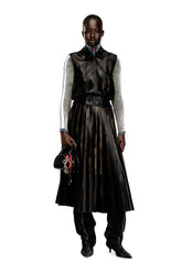 Women's Bomber vest with distressed effect Brown