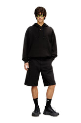 Men's Cotton shorts with stonewash treatment Black