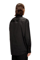 Men's Stretch poplin shirt with embroidery White