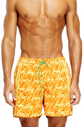 Men's Swim shorts with all-over logo print Blue