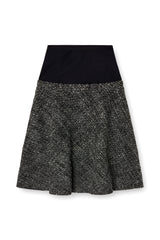 Women's Bouclé skirt with stretch waist Black