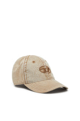 Men's Baseball cap with embroidered Oval D Brown