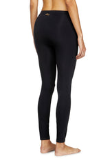 Women's Nylon leggings with cut-out back Oval D Black