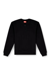 Women's Cotton sweatshirt with Oval D embroidery Black