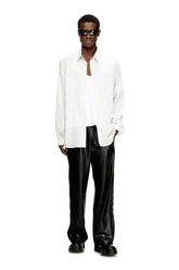 Men's Wool blend shirt with Oval D embroidery Multicolor