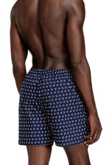 Men's 3-pack of cotton boxers with all-over print Blue